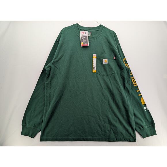 NWT Carhartt Flame Resistant Force Loose Fit LS Midweight Graphic T-Shirt Large - Picture 2 of 6